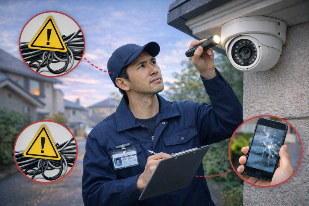 防犯カメラ設置でのお困り事はありませんか？