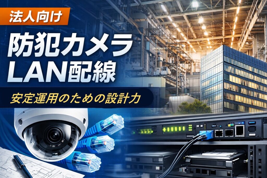 防犯カメラの“止まらない設計”、まずは無料診断から