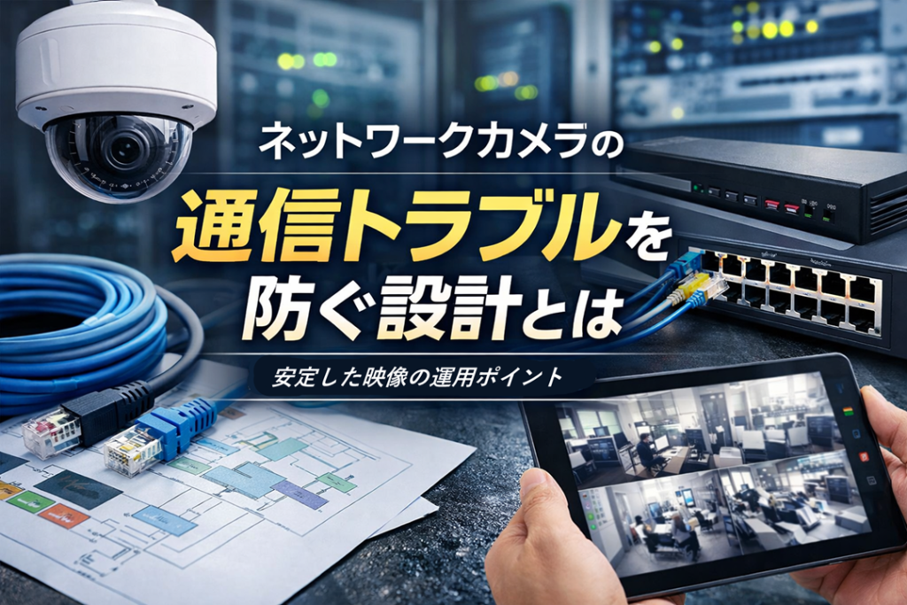 ネットワークカメラは通信設備が重要